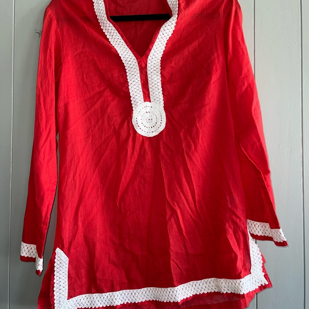Red blouse